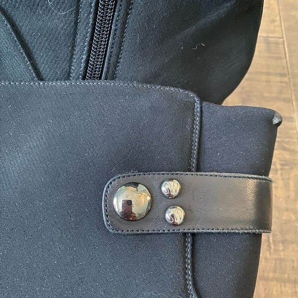 Stuart Weizman Black Nylon mid calf boots - Picture 11 of 13